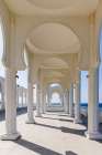 Saudi Arabia, Mecca Province, Jeddah. The Al-Ramah mosque on the waterfront of Jeddah. Art Print